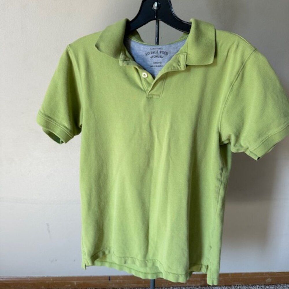 Green Faded Glory Polo Shirt   8468  Large (12/14 boys)